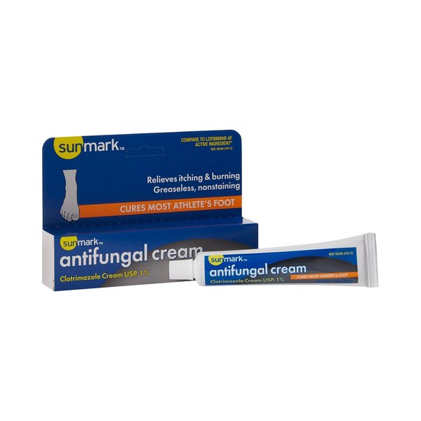 Sunmark 1% Clotrimazole Antifungal Cream, 1 oz.Tube 49348027972